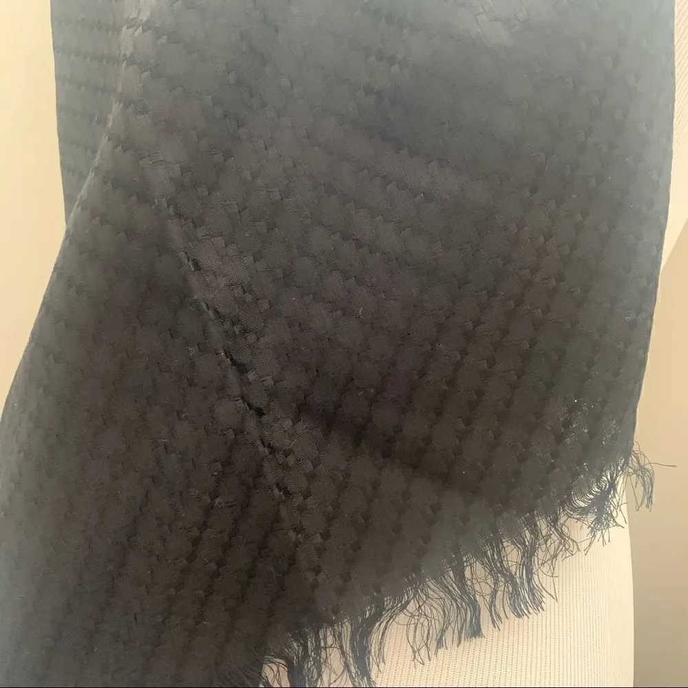Etcetera Black Silk Scarf - New